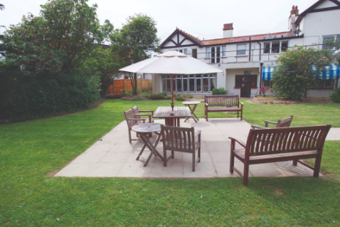 haven care home garden view